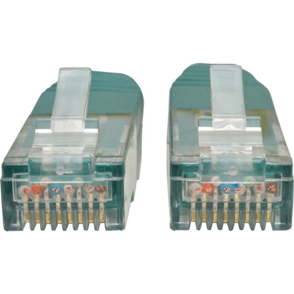 Eaton Tripp Lite Series Cat6 Gigabit Molded (UTP) Ethernet Cable (RJ45 M/M), PoE, Green, 15 ft. (4.57 m) - Image 2