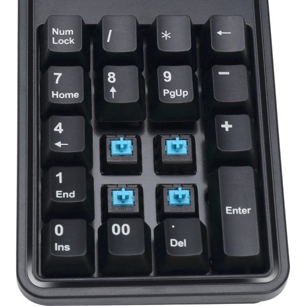 Adesso 19-Key Mechanical Keypad with 3-Port USB Hub - Image 7