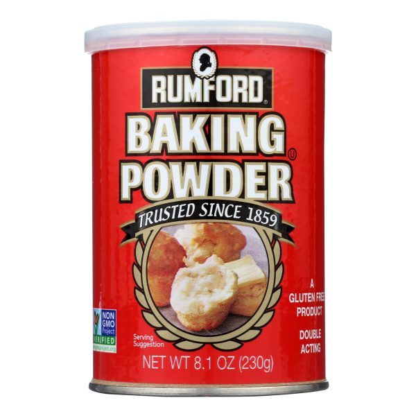 Rumford Baking Powder - Aluminum Free - Non-Gmo - Case of 12 - 8.1 oz - Image 2