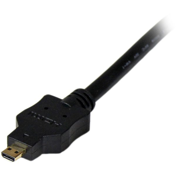 StarTech.com 6ft (2m) Micro HDMI to DVI Cable, Micro HDMI to DVI Adapter Cable, Micro HDMI Type-D to DVI-D Monitor/Display Converter Cord - Image 2