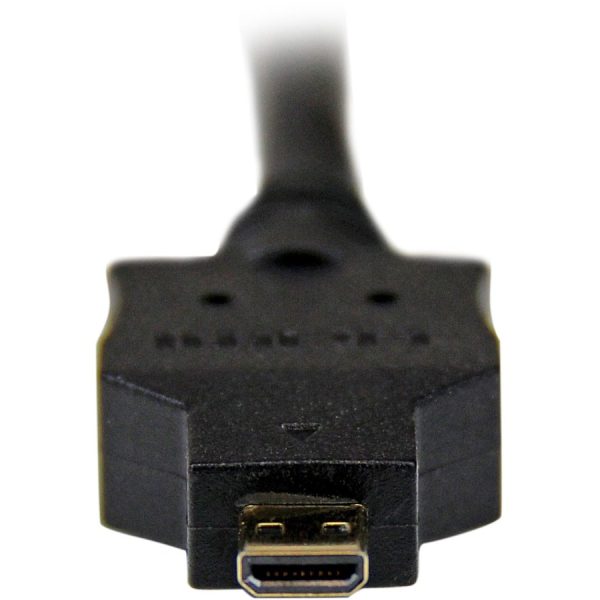 StarTech.com 6ft (2m) Micro HDMI to DVI Cable, Micro HDMI to DVI Adapter Cable, Micro HDMI Type-D to DVI-D Monitor/Display Converter Cord - Image 3