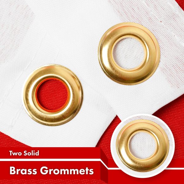 G128 2 Pack: Tonga Tongan Flag | 3x5 Ft | LiteWeave Pro Series Printed 150D Polyester | Country Flag, Indoor/Outdoor, Vibrant Colors, Brass Grommets, Thicker and More Durable Than 100D 75D Polyester - Image 2