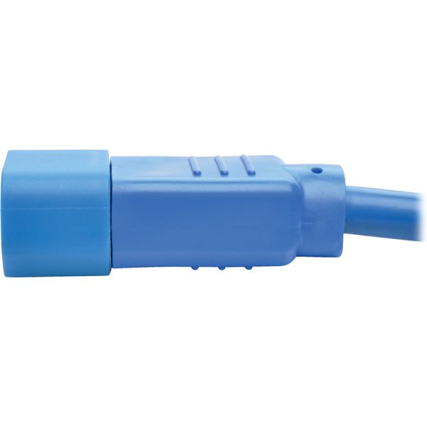 Eaton Tripp Lite Series Heavy-Duty PDU Power Cord, C13 to C14 - 15A, 250V, 14 AWG, 6 ft. (1.83 m), Blue - Image 5