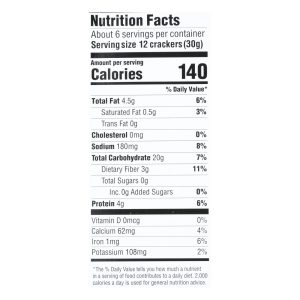 Mary's Gone Crackers Black Pepper Crackers  - Case of 6 - 6.5 OZ