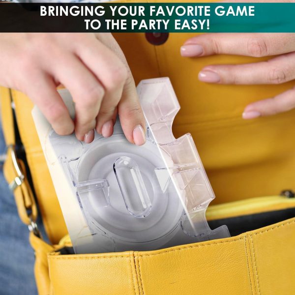 Card Holders for Playing Cards   360° Dual Deck Revolving Card Holder Stand Phase 10 Card Game Holder Uno Card Game Plastic Tray   Clear Card Holder for Poker Tables Playing Card Holders for Adults - Image 6