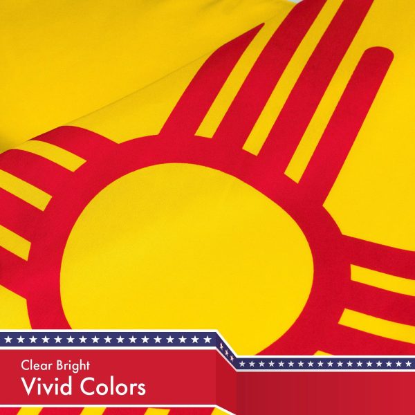 New Mexico NM State Flag 3x5 Ft 5-Pack 150D Printed Polyester By G128 - Image 3
