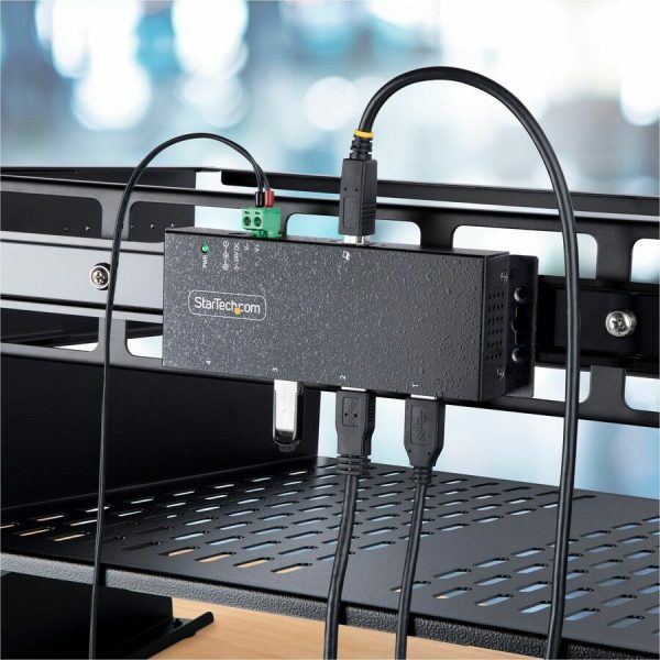StarTech.com 4-Port Industrial USB 3.0 5Gbps Hub, Rugged USB Hub w/ ESD & Surge Protection, DIN/Wall/Desk Mountable, USB-A Expansion Hub - Image 10