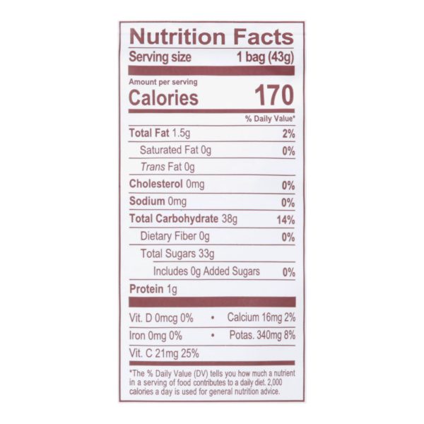 Natierra Freeze Dried - Mangos - Case of 12 - 1.5 oz.