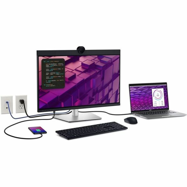 Dell P2724DEB 27" Class Webcam WQHD LED Monitor - 16:9 - Black, Silver - Image 9