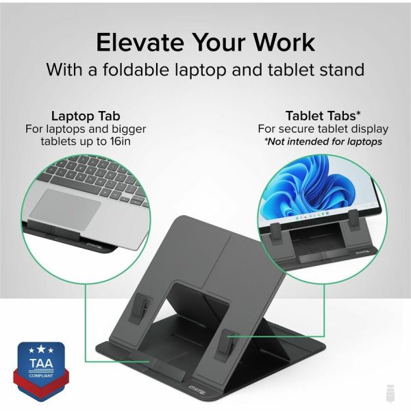 Plugable Drawing Tablet Stand Folio, Portable Foldable Laptop Stand with 4 Adjustable Angles - Image 2