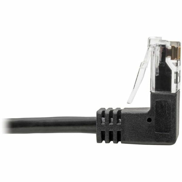 Eaton Tripp Lite Series Right-Angle Cat6 Gigabit Snagless Molded Slim UTP Ethernet Cable (RJ45 M/M), Black, 2 ft. (0.61 m) - Image 5