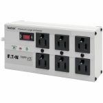 Eaton Tripp Lite Series Isobar 6-Outlet Surge Protector, 6 ft. Cord with Right-Angle Plug, 3330 Joules, Diagnostic LEDs, Metal Housing