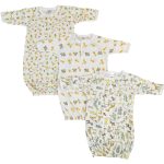 Unisex Newborn Baby 3 Piece Gown Set Nc_0738