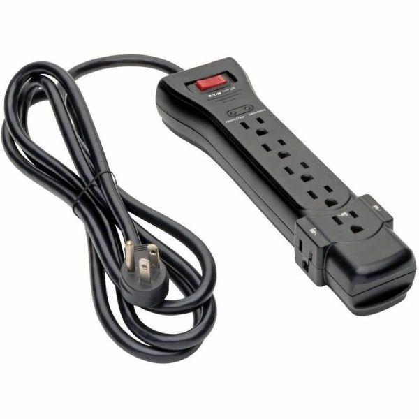 Eaton Tripp Lite Series Protect It! 7-Outlet Surge Protector, 7 ft. Cord with Right-Angle Plug, 2160 Joules, Diagnostic LEDs, Black Housing - Image 6