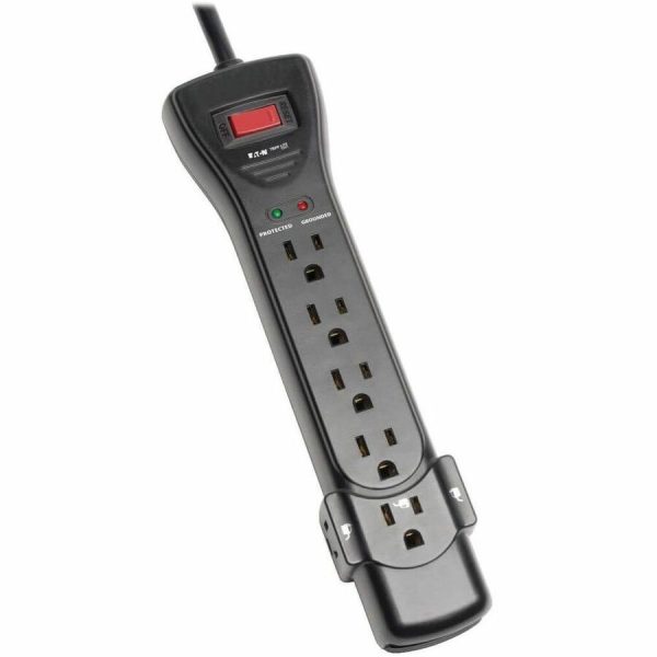 Eaton Tripp Lite Series Protect It! 7-Outlet Surge Protector, 7 ft. Cord with Right-Angle Plug, 2160 Joules, Diagnostic LEDs, Black Housing - Image 10