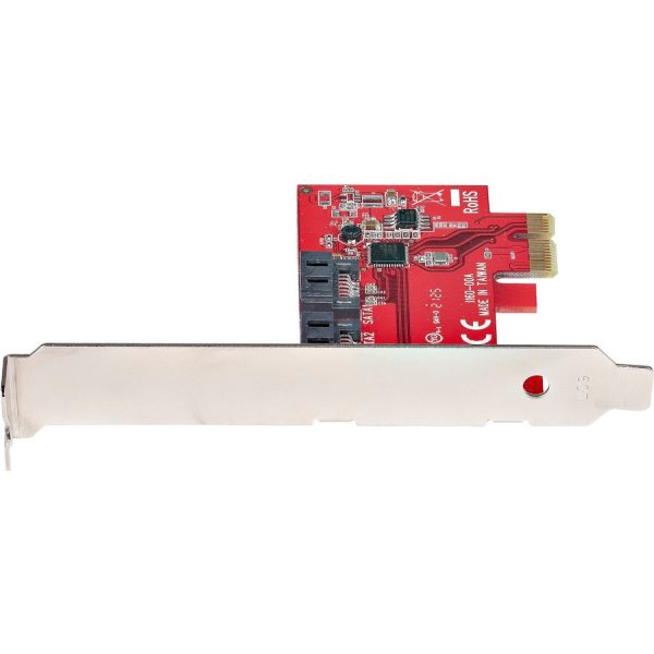 StarTech.com SATA PCIe Card, 2 Port PCIe SATA Expansion Card, 6Gbps SATA, PCI Express to SATA Adapter, Non-RAID, PCIe to SATA Converter - Image 3