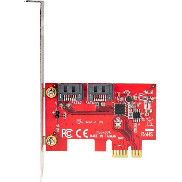 StarTech.com SATA PCIe Card, 2 Port PCIe SATA Expansion Card, 6Gbps SATA, PCI Express to SATA Adapter, Non-RAID, PCIe to SATA Converter - Image 6