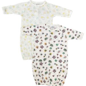 Newborn Baby Girl 2 Piece Gown Set Nc_0794