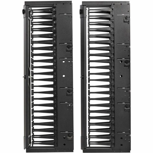 Eaton Tripp Lite Series High-Capacity Vertical Cable Manager - Deep Double Finger Duct with Cover, Single Sided, 6 in. Wide, Black, 7 ft. (2.2 m) - Image 9