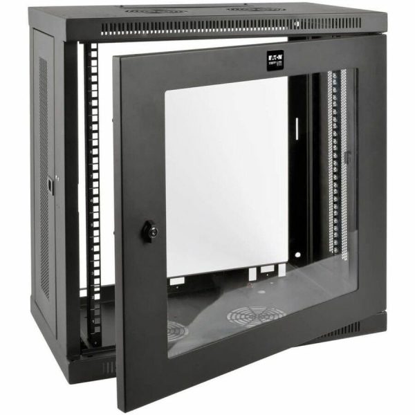 Eaton Tripp Lite Series SmartRack 12U Very Low-Profile Patch-Depth Wall-Mount Small Rack Enclosure, Clear Acrylic Window - Image 3