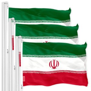 Iran Iranian Flag 3x5 Ft 3-Pack 150D Printed Polyester By G128