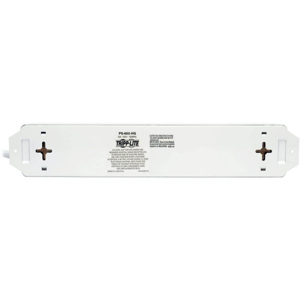 Eaton Tripp Lite Series Safe-IT Medical-Grade Power Strip, UL 1363, 6x Hospital-Grade Outlets, Antimicrobial, 1.5 ft. (0.45 m) Cord - Image 4