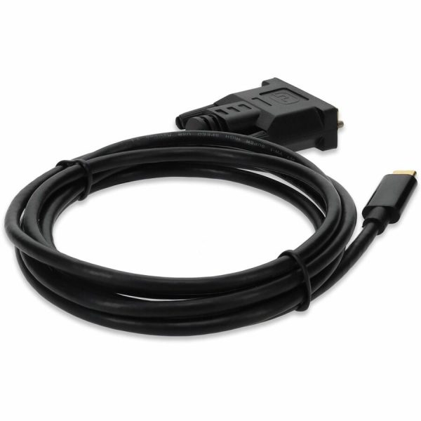 6ft (2m) USB-C 3.1 to DVI-D Dual Link (24+1 pin) Male to Male Black Cable - Image 5