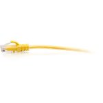 C2G 25ft Cat6a Snagless Unshielded (UTP) Slim Ethernet Cable - Cat6a Slim Network Patch Cable - PoE - Yellow