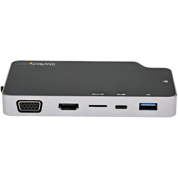 StarTech.com USB C Multiport Adapter, USB-C to 4K HDMI or VGA Video with 100W PD Pass-through, 10Gbps USB Hub/MicroSD/GbE, USB-C Mini Dock - Image 4