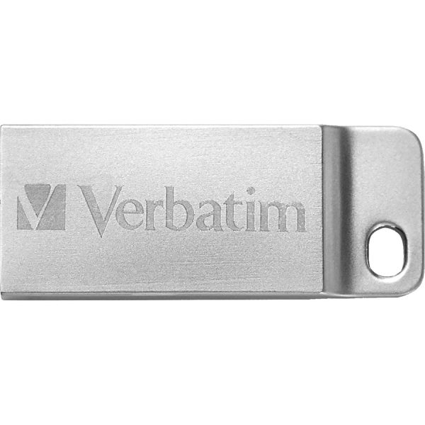Verbatim 32GB Metal Executive USB Flash Drive - Silver - Image 2