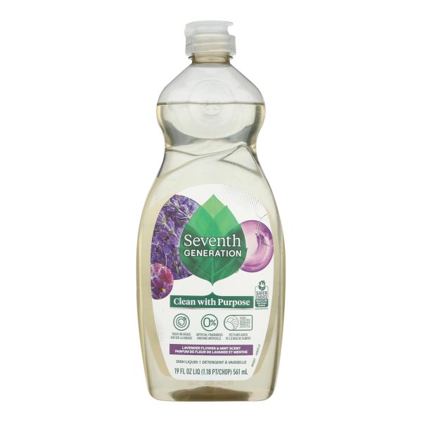 Seventh Generation - Dish Liquid Lavender Mint - Case of 6-19 FZ - Image 2