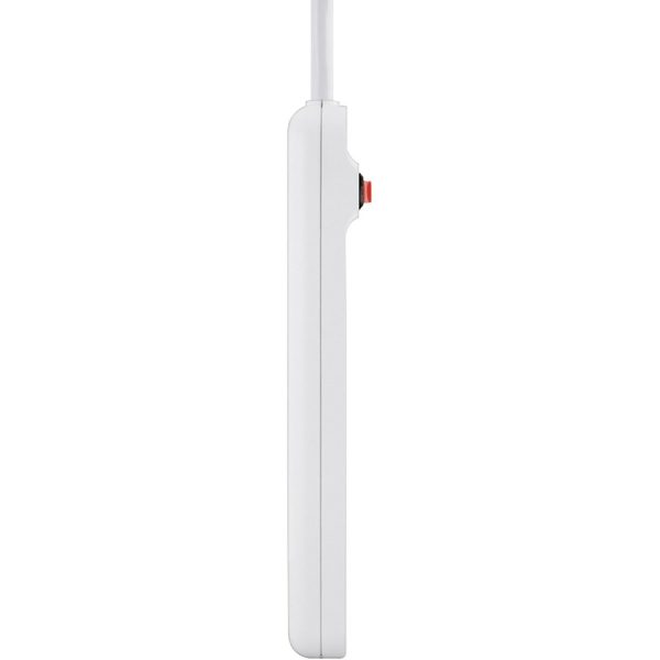 Belkin 6-Outlet Power Strip - 3ft Cord - Straight Plug - On-Off Switch - White - Image 3