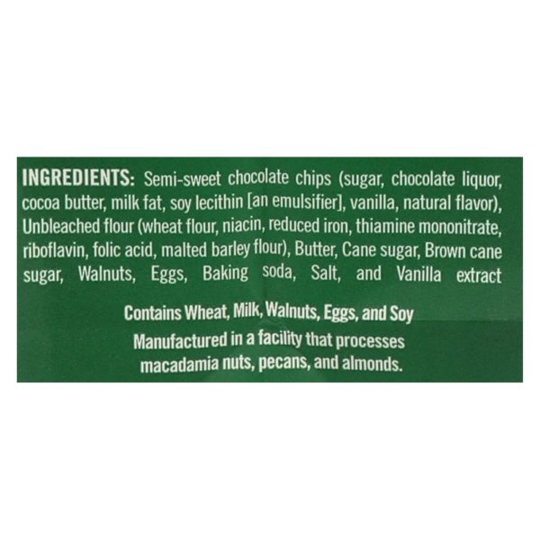 Tate's Bake Shop Chocolate Chip Walnut Cookies - Case of 12 - 7 oz. - Image 2