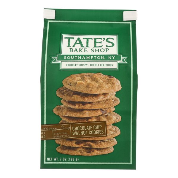 Tate's Bake Shop Chocolate Chip Walnut Cookies - Case of 12 - 7 oz. - Image 3