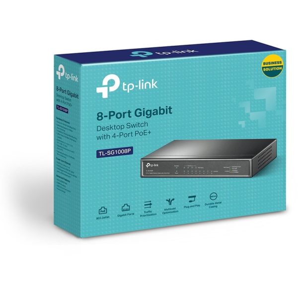 TP-LINK TL-SG1008P - 8 Port Gigabit PoE Switch - Image 3