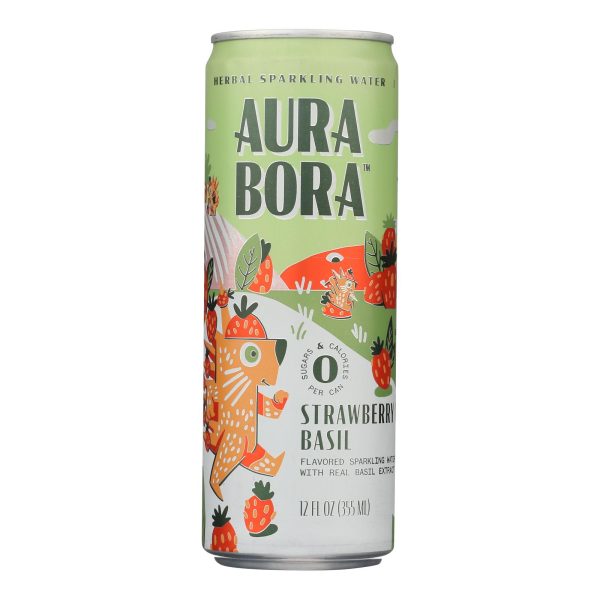 Aura Bora - Sparkling Water Basil Berry - Case of 12-12 FZ - Image 2