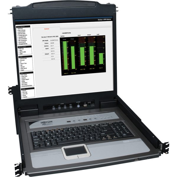 Eaton Tripp Lite Series NetDirector 16-Port 1U Rack-Mount Console KVM Switch with 19-in. LCD + 8 PS2/USB Combo Cables, TAA - Image 5