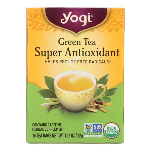 Yogi Green Tea Super Anti-Oxidant - 16 Tea Bags - Case of 6 - Image 2
