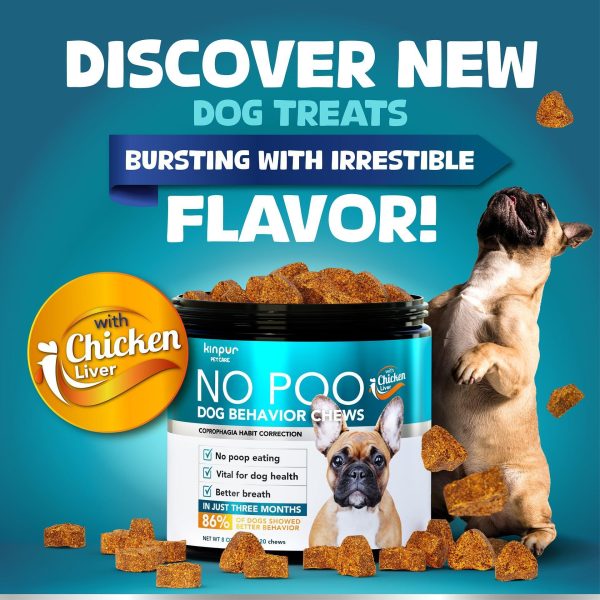 No Poo Chews for Dogs – Stop Poop Eating Behavior – Probiotics and Digestive Enzymes for Dogs – Bad Breath Support for All Breeds – Digestive and Gut Health Supplement – 180 Soft Chews - Image 2