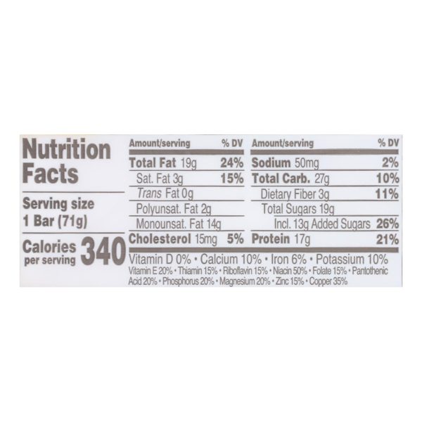Perfect Bar Peanut Butter Bar - Case of 8 - 2.5 OZ - Image 3