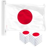 Japan Japanese Flag 3x5 Ft 10-Pack 150D Printed Polyester By G128
