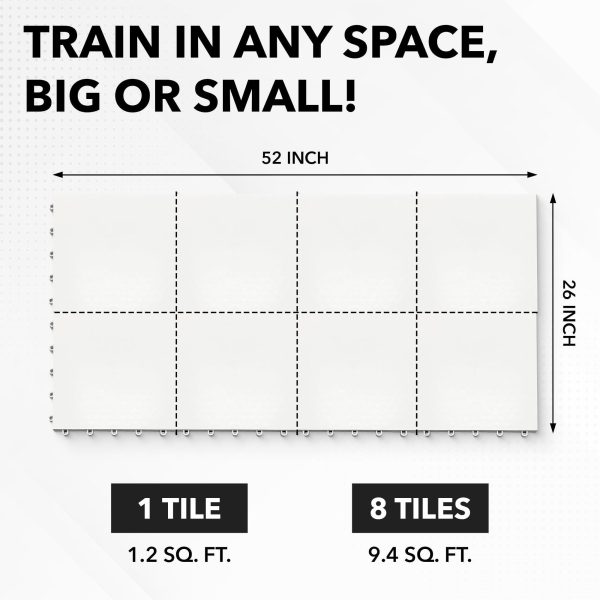 Tiles   8 Hockey Tiles   9.4 sqft Synthetic Ice Tiles for Hockey Practice Shooting Stickhandling Passing Not Skateable Off Ice Hockey Training - Image 2