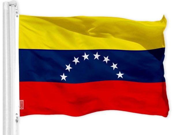 G128 Combo Pack: American USA Flag 3x5 Ft & Venezuela Venezuelan Flag 3x5 Ft, Both Printed 150D Polyester, Indoor/Outdoor, Brass Grommets - Image 2