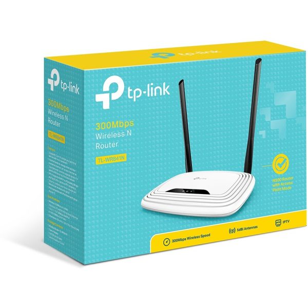 TP-LINK TL-WR841N - Wireless N300 Home Router, 300Mpbs, IP QoS, WPS Button - Image 2