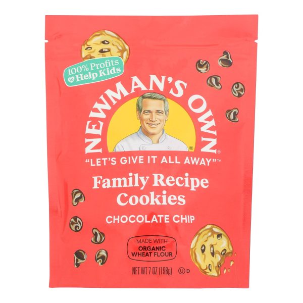Newman's Own Organics Cookies - Chocolate Chip - Case of 6 - 7 oz. - Image 3
