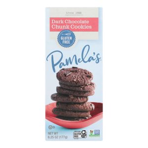 Pamela's Products - Cookies - Dark Chocolate Chunk - Gluten-Free - Case of 6 - 5.29 oz.