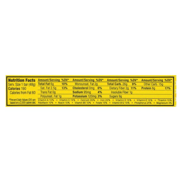 Clif Bar Luna Bar - Organic Lemon Zest - Case of 15 - 1.69 oz - Image 2