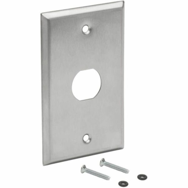 Eaton Tripp Lite Series 1-Port Single Gang Faceplate, Stainless Steel, Industrial Grade, IP44, TAA - Image 5
