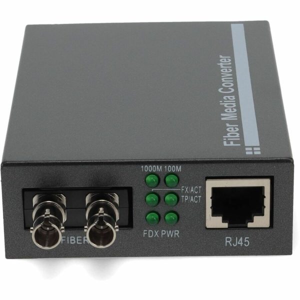 AddOn 10/100/1000Base-TX(RJ-45) to 1000Base-MX(ST) MMF 1310nm 2km Media Converter - Image 8
