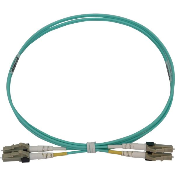 Eaton Tripp Lite Series 400G Multimode 50/125 OM3 Switchable Fiber Optic Cable (Duplex LC-PC M/M), LSZH, Aqua, 1 m (3.3 ft.) - Image 2